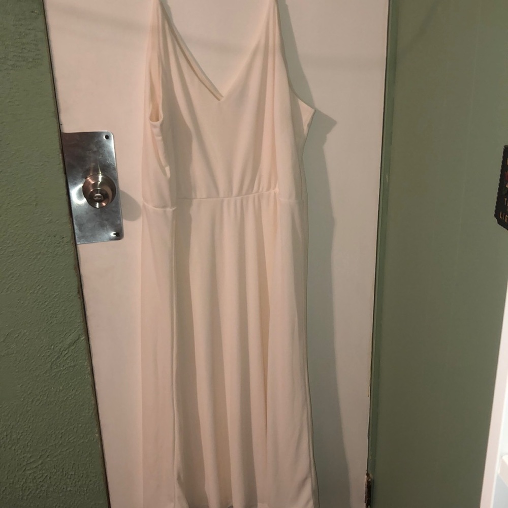 Hm xxl maxi white dress
